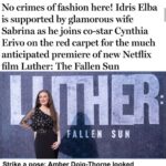 Amber Doig Thorne Instagram - Happy Friday!What was the highlight of your week? Mine was the Luther World Premiere 😍 I loved the TV show so was VERY excited to watch the film sequel “Luther: The Fallen Sun” - and it was everything I hoped it would be! Idris Elba and Andy Serkis we’re fantastic as always 🔥 Thank you @netflixuk @streamlinepr for a wonderful evening ❤️ 👗 Adele Sequinned Dress from @phaseeight 📍 World Premiere of “Luther: The Fallen Sun” ❤️ #Luther #lutherthefallensun #idriselba #premiere #filmpremiere #filmpremier #moviepremiere #moviepremier #premiere #premier #amberdoigthorne #ambzdt #redcarpet #redcarpetstyle #redcarpetlook #redcarpetfashion #redcarpetdress #redcarpetlooks #redcarpetmakeup #redcarpetdresses #redcarpetready #redcarpetmoment #redcarpetmoments #redcarpetpremiere #redcarpetmanicure #redcarpethair #redcarpetjewelry BFI IMAX