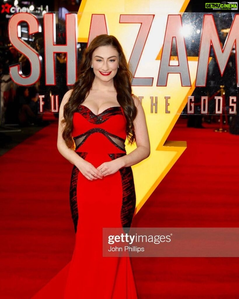 Amber Doig Thorne Instagram - If I was a superhero, I’d be Aluminium Woman. My superpower would be foiling crime😂 What power would you want?⚡ Had so much fun at the Shazam: Fury Of The Gods World Premiere ⚡ Walking the red carpet alongside Dame Helen Mirren, Luci Liu, Rachel Zegler and Zachary Levi was a real pinch me moment 🥹 Thank you @warnerbrosuk & @tiktok_uk for an amazing night 😍 📍 World Premiere of “Shazam: Fury Of The Gods” ❤ #shazam #shazampremiere #shazammovie #shazamedit #shazam2 #shazamfuryofthegods #premiere #filmpremiere #filmpremier #moviepremiere #moviepremier #premiere #premier #amberdoigthorne #ambzdt #redcarpet #redcarpetstyle #redcarpetlook #redcarpetfashion #redcarpetdress #redcarpetlooks #redcarpetmakeup #redcarpetdresses #redcarpetready #redcarpetmoment #redcarpetmoments #redcarpetpremiere #helenmirren #lucyliu #rachelzegler #zacharylevi @helenmirren @zacharylevi @lucyliu @rachelzegler @ponysmasher @asherangel @jackdgrazer Leicester Square