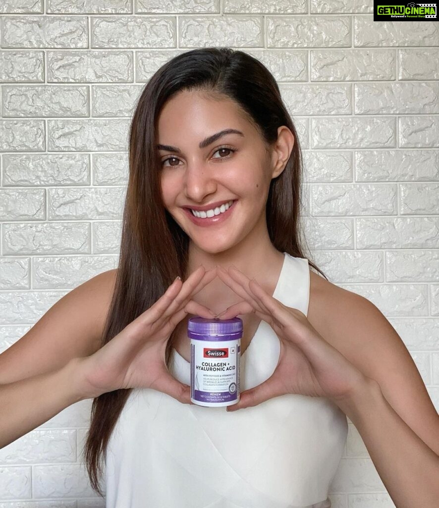 Amyra Dastur Instagram - I'm so happy to share my journey with @swissein ♥️ Swisse Collagen+ Hyaluronic Acid Tablets. I have seen evident results and love how my skin looks and feels from within. 🌸 Give your body the best of supplements from Swisse and you will thank me later ♥️ Shop now from swisse.co.in #gobeyondskindeepbeauty #swissewellness #collagensupplements #collagen #glowingskin #skin #skinsupplement #youthfulskin #ad