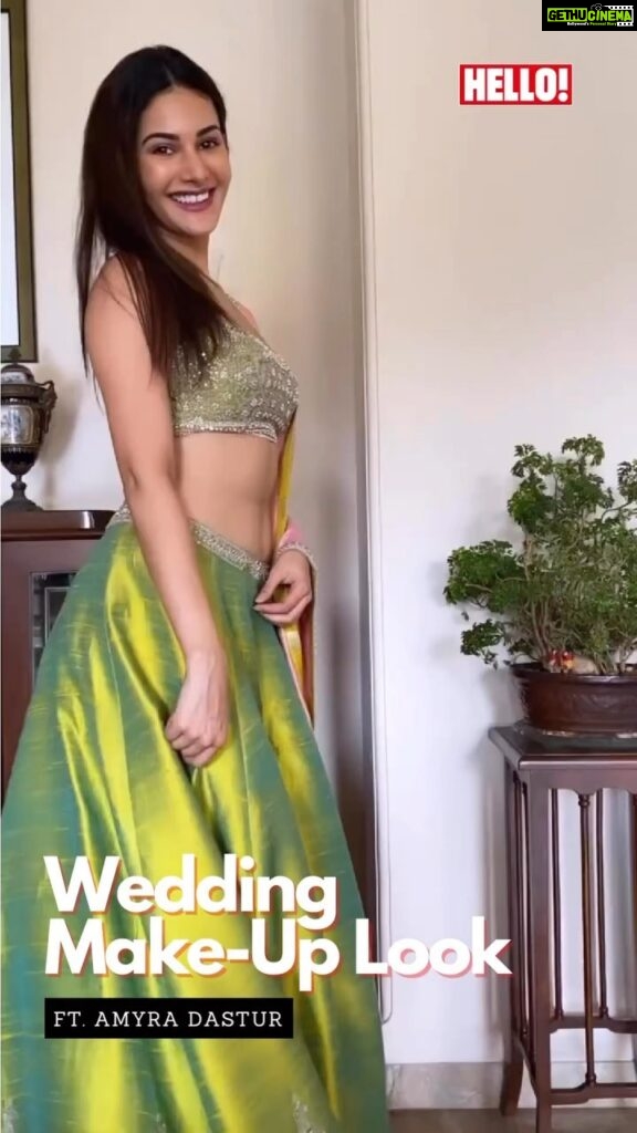 Amyra Dastur Instagram - #HELLOExclusive: Does a full hair and make-up team surrounding you whilst you get dressed to play the role of the perfect wedding attendee sound daunting? Let the ultimate beauty maven, Amyra Dastur (@amyradastur93), convince you to be your own MUA for the wedding season! . Bookmark this for all those upcoming weddings and get ready to make heads turn like Dastur with minimal glam at its best! . Wardrobe Courtesy: Matsya @matsyaworld