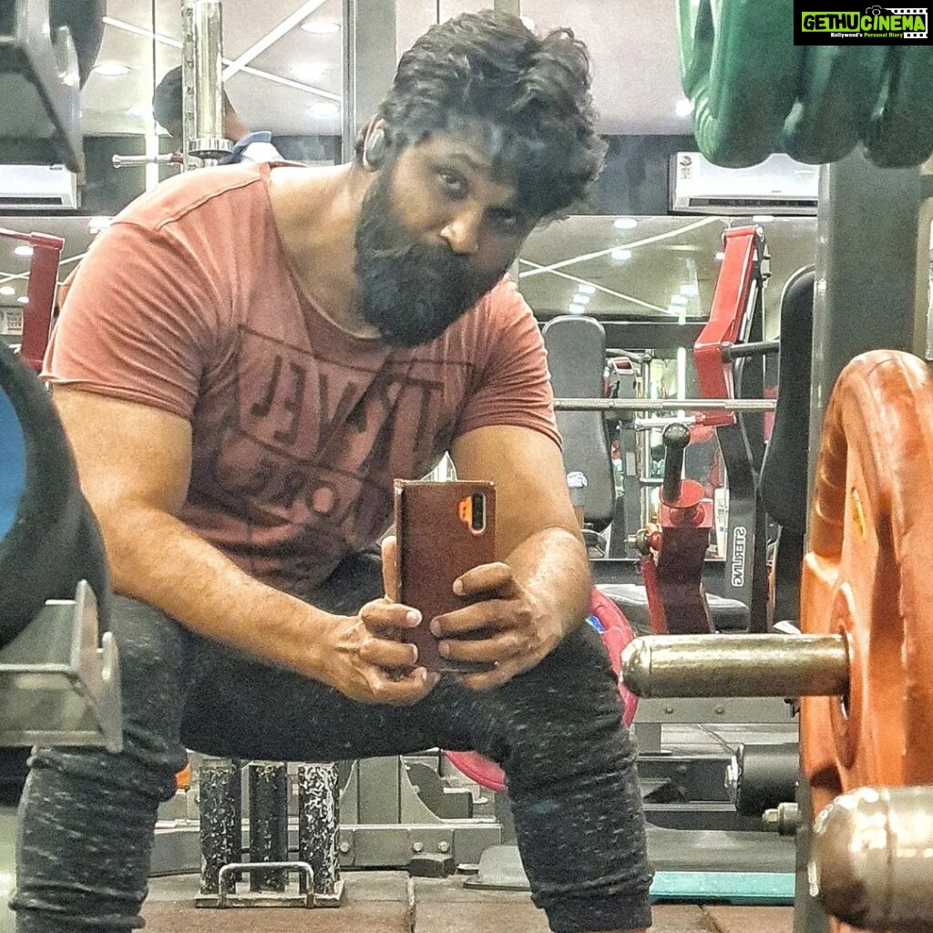 Amzath Khan Instagram - Happy place 💪 #workoutmotivation #gymlife Chennai, India