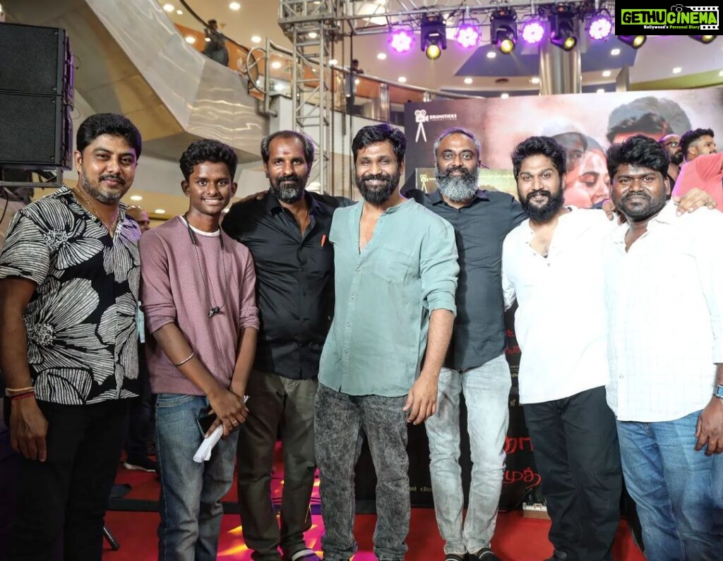 Amzath Khan Instagram - Team behind #kadharbashaendramuthuramalingam @drumsticks.productions @zeestudiossouth @nandha.kumar__ @sathish_pro @vedikaranpatti @__mani__07__@p.gunasekaran @n.g.arjun Chennai, India