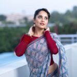 Anasuya Bharadwaj Instagram - #Sumathi 🌺❤️ #VimanamFromJune9th #VimanamMovie @makeupbysiva 💄 @telusivakrishna 🪮 @valmikiramuphotography 📸