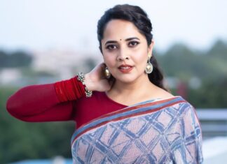 Anasuya Bharadwaj Instagram - #Sumathi 🌺❤️ #VimanamFromJune9th #VimanamMovie @makeupbysiva 💄 @telusivakrishna 🪮 @valmikiramuphotography 📸