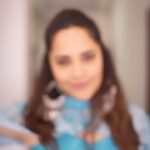 Anasuya Bharadwaj Instagram - 🦋💙 @gaurinaidu ✨ @makeupbysiva 💄 @telusivakrishna 👩‍🦰 @valmikiramuphotography 📸 @srinivaschegonda 🎞️✂️ @kalyansunkara 🧑🏻‍💼 @umediaentartainments ⭐️