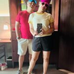 Anasuya Bharadwaj Instagram - Life with you is a craziest Roller coaster ride 🎢🤪 @susank.bharadwaj 👊🏻😄♥️🧿