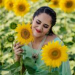 Anasuya Bharadwaj Instagram - Some romancing 💛 with the 🌻 Saree : A present from Mommy dearest @anuradha_khasba 😘 Blouse&Styling : @sreemukhi.mekala 🎩 Jewellery : @aarni_by_shravani ✨ PC: @teamartviewworks 🥰