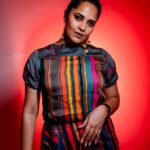 Anasuya Bharadwaj Instagram - Uptown funk you up 🌈 Styled by Yours lovingly 💁🏻‍♀️ PC: @teamartviewworks 🥰