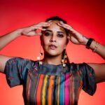 Anasuya Bharadwaj Instagram - Uptown funk you up 🌈 Styled by Yours lovingly 💁🏻‍♀️ PC: @teamartviewworks 🥰
