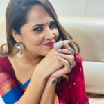 Anasuya Bharadwaj Instagram - Sometimes the best growth is not about money or status.. its within you.. the way you think.. the way you feel ♥️ And #Chikkaballapur !!! Weren’t you electrifying!! ⚡️💖 Outfit & Styling : Moi ! 💁🏻‍♀️ Accessories : @bcos_its_silver ✨ MUA: @makeupbysiva 💄 Hair Style : @telusivakrishna ☺️ PC: My baby sister @ambicakhasba 😘 @gnapikaentertainments 🥰