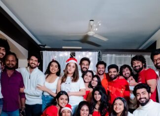 Anasuya Bharadwaj Instagram - Of Light and Laughter.. of Jingling bells and Twinkling eyes.. of Joy, Peace and Love.. Merry Christmaaaaas to Me, You and All !! 🎄🎅🏻🎊🎉🎁🍾🍷🥮🥧🥘😍❤️🧿 A special shoutout to the Santa @nikhilvijayendrasimha who throws the best of parties and brings Joyful moments ❤️🧿 PC: @teamartviewworks 🥰