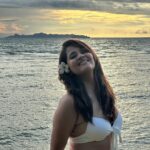 Anasuya Bharadwaj Instagram - As we reach the middle of June.. I don’t want the gram to miss some moments captured unfiltered.. totally glowing from the nature and from within me 🥰..from one of my most memorable trips this year so far 🌊🧜🏻‍♀️💙 PC: My very talented man @susank.bharadwaj 😘