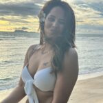 Anasuya Bharadwaj Instagram - As we reach the middle of June.. I don’t want the gram to miss some moments captured unfiltered.. totally glowing from the nature and from within me 🥰..from one of my most memorable trips this year so far 🌊🧜🏻‍♀️💙 PC: My very talented man @susank.bharadwaj 😘