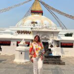 Anisha Hinduja Instagram - "Indulging in the luxurious beauty of Kathmandu, where every moment feels like a dream ✨🏞️🌅 #LuxuryTravel #Kathmandu #Nepal" #dream #cometrue #happiness #gratitude Bouddhanath Stupa