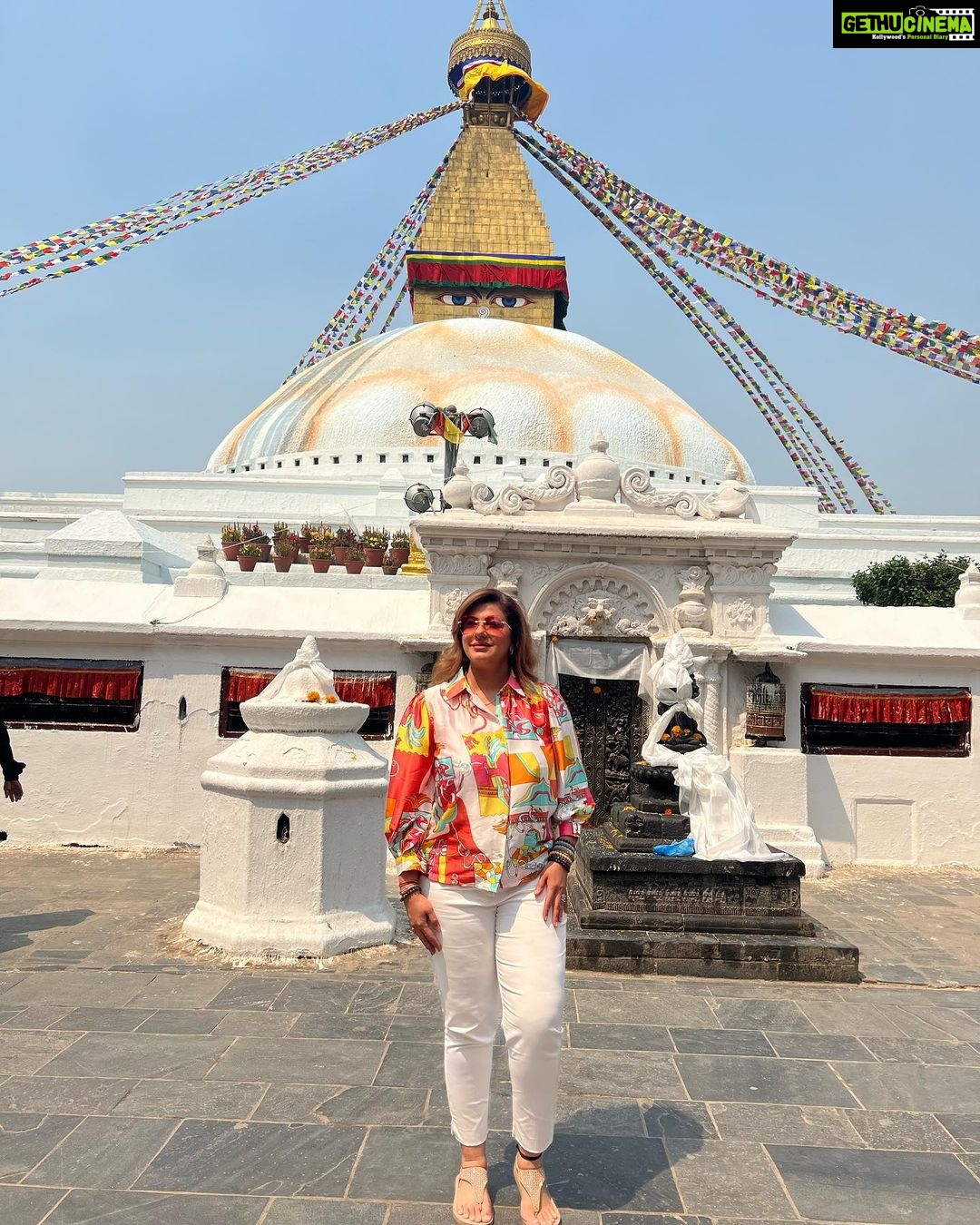 Anisha Hinduja Instagram - "Indulging in the luxurious beauty of Kathmandu, where every moment feels like a dream β¨ποΈπ
#LuxuryTravel #Kathmandu #Nepal" #dream #cometrue #happiness #gratitude Bouddhanath Stupa