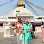 Anisha Hinduja Instagram - "Indulging in the luxurious beauty of Kathmandu, where every moment feels like a dream ✨🏞️🌅 #LuxuryTravel #Kathmandu #Nepal" #dream #cometrue #happiness #gratitude Bouddhanath Stupa