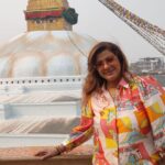 Anisha Hinduja Instagram - "Indulging in the luxurious beauty of Kathmandu, where every moment feels like a dream ✨🏞️🌅 #LuxuryTravel #Kathmandu #Nepal" #dream #cometrue #happiness #gratitude Bouddhanath Stupa