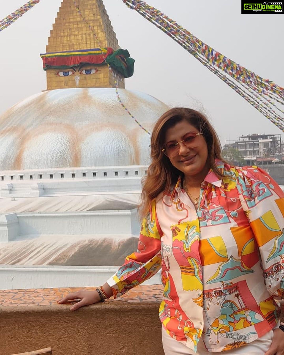 Anisha Hinduja Instagram - "Indulging in the luxurious beauty of Kathmandu, where every moment feels like a dream β¨ποΈπ
#LuxuryTravel #Kathmandu #Nepal" #dream #cometrue #happiness #gratitude Bouddhanath Stupa