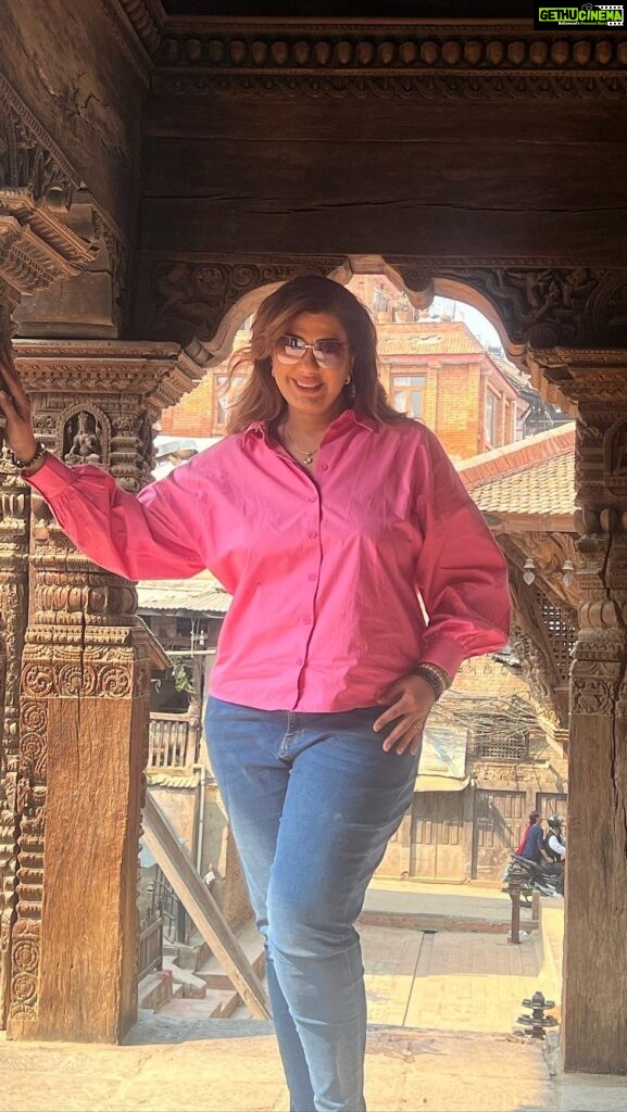 Anisha Hinduja Instagram - Immersed in the rich history and royal elegance of Patan Durbar Square and the Princes’ House 👑🏰 #royalty #heritage #adventure #spirituality Patan Durbar Square Kathmandu