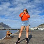 Anjum Fakih Instagram – Running out of poses 
Blaming on my body 
It has gone a bit slack… 
But my style game is on point 
Also you can’t deny that 
Orange is the new black…
.
.
.

Jacket @adidasindia 
Shoes @adidasindia 

Stylist @stylebysaachivj 
Team @sanzimehta777 @stylewithmehak 
.
#khatronkekhiladi13 #kkk #fearfactor 
@colorstv #anjumfakih Cape Town, South Africa