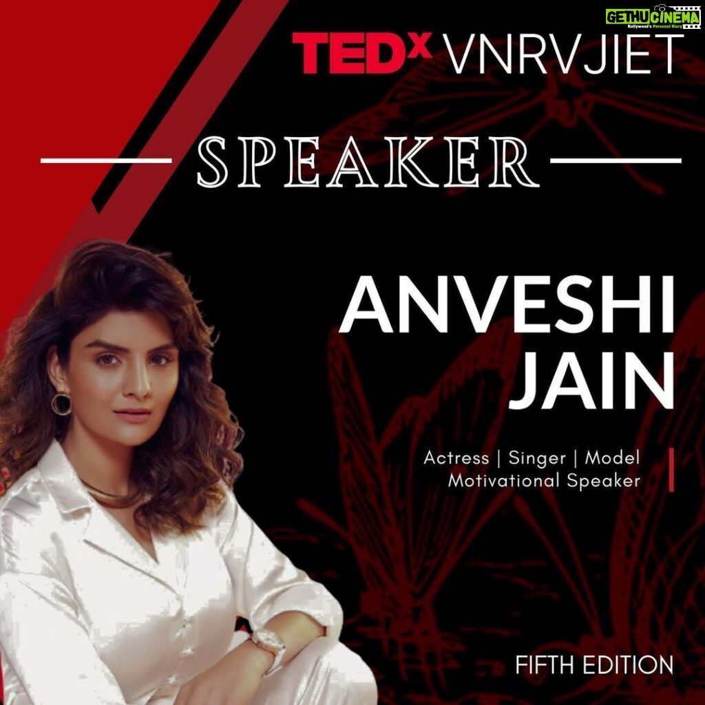 Anveshi Jain Instagram - My second TED Talk ❤️ Hyderabad