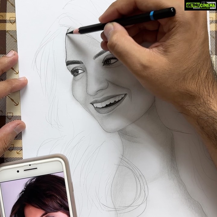 Anveshi Jain Instagram - Swipe for Raw Clips👉🏻👉🏻👉🏻 #pencilarts #nickjangra #nick01432 #anveshi #anveshijain