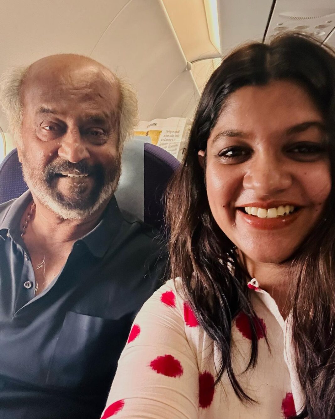 Aparna Balamurali Instagram - Fan girl moment! With the one and only 🔥 #rajnikanth #thalaivar #fangirl