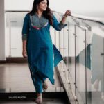 Aparna Balamurali Instagram - Thankam promotions 💙 Wearing: @byhand.in Shot by: @shajeel_kabeer