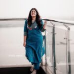 Aparna Balamurali Instagram - Thankam promotions 💙 Wearing: @byhand.in Shot by: @shajeel_kabeer