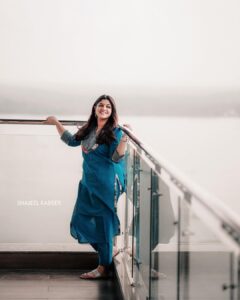 Aparna Balamurali Instagram - Thankam promotions 💙

Wearing: @byhand.in 
Shot by: @shajeel_kabeer