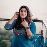 Aparna Balamurali Instagram - Thankam promotions 💙 Wearing: @byhand.in Shot by: @shajeel_kabeer