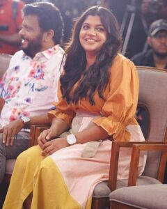 Aparna Balamurali Instagram - Styled by: @nikhitaniranjan
Outfit: @maddermuch @fashion signatureofficial
MUAH: @themixandbrows_by_fathimajmal