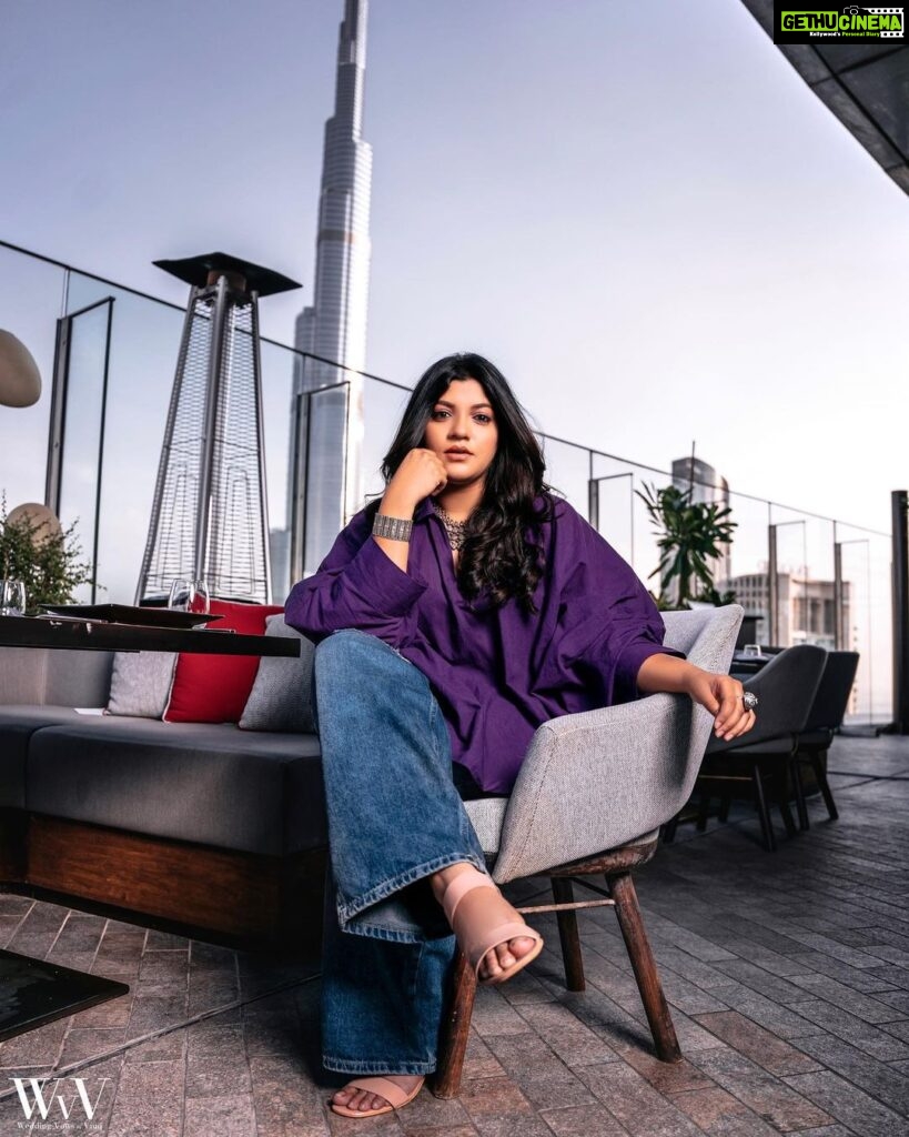 Aparna Balamurali Instagram - 💜 Styled by: @styledbysmiji Outfit: @saltstudio Accessories: @osvagindia MUAH: @theartistreshumalhotra Clicked by: @mr.viee Dubai, United Arab Emirates