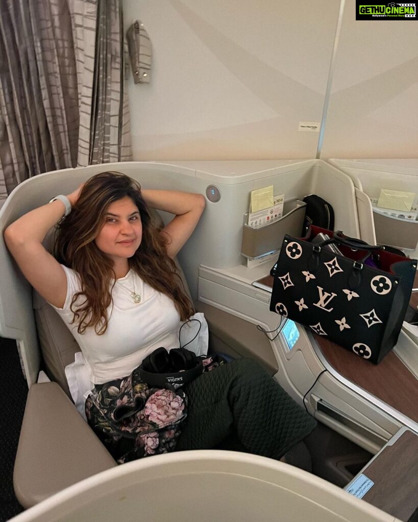 Archana Instagram - Today’s mood 😜 Saudi Arabian Airlines