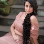 Arthana Binu Instagram - 🌸 Muse : @arthana_binu MUA : @charmah_makeupstudio Clicked by : @sree_vishnu_photography Costume : @ajs_attires . . #ajsattires#lehenga#pastel
