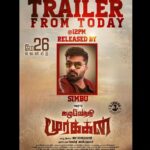 Arulnithi Instagram - #KazhuvethiMoorkan TRAILER to be launched today at 12PM, by the trio of @SilambarasanTR_, @vp_offl and @beemji 🌟 Film in theatres from May 26th. @sy_gowthamraj @OlympiaMovis @RedGiantMovies_ @ambethkumarmla