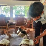 Arun Vijay Instagram – Getting my injured knee treated by traditional Ayurvedic method.. Feeling much better.. On my 4th day of treatment… Will be backkk soon to shoot..👍🏽❤️😘 
#kerala #trissur #actorslife #stuntinjury