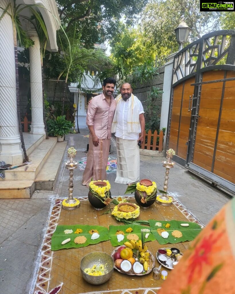 Arun Vijay Instagram - Pongal celebration at home!!❤