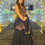 Arushi Sharma Instagram - Sparkle 🖤⚡️ @asopalav @saree.com_by_asopalav @shahriyar_adil