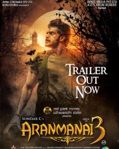 Arya Instagram - The spooktacular #Aranmanai3Trailer is out now! 
Team #Aranmanai3 will see you in theatres soon! 

https://youtu.be/MRiK4WHaJb8

#SundarC @redgiantmovies_ @udhay_stalin @khushsundar @csathyaofficial @raashiikhanna @iamsakshiagarwal @iyogibabu
@uksrr @fennyoliver  @saregama_official
@riazkahmed.pro @v4umedia_ @teamaimpr @ctcmediaboy