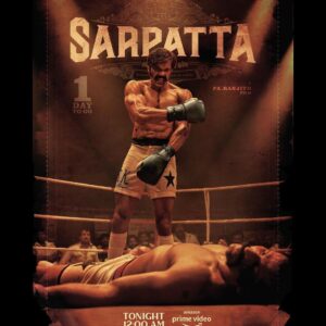 Arya Instagram - 1 day to go 🥊🔥

Watch #SarpattaOnPrime July 22, @primevideoin

@sanchana.natarajan dushara_vijayan @SanthoshPrathapoffl @highonkokken @actorshabeer @anupamakumarone @Kalaiyarasananbu @johnvijayofficial @neelam_productions @k9studi0s @ranjithpa @musicsanthosh @selva_rk @suthanvfx @anbariv_action_director