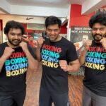 Arya Instagram - #boxing session with brothers #family #boxingbrotherhood @chennaimmatrainingacademy