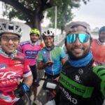 Arya Instagram - 50 kms Cycling 🚴‍♀️ 5 kms running for the day 😍😍😍#fitness #cycling #running @kalaiyarasananbu