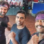 Arya Instagram - #boxing #santhoshmaster @chennaimmatrainingacademy with partner ironman @ironman.manjunath #fitness