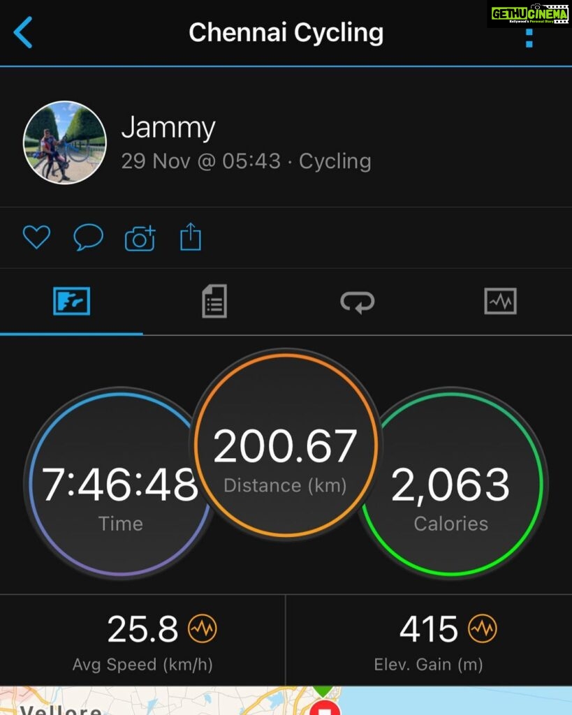 Arya Instagram - 200 kms BRM done 💪💪💪 #cycling