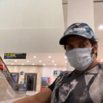 Arya Instagram - Travel mode for the first time after Covid 💪💪#MaskOn #ChennaiMetro safe and well sanitised 👏👏👏👌👌👌 Shoot time #Aranmanai3 😍😍😍😍😍