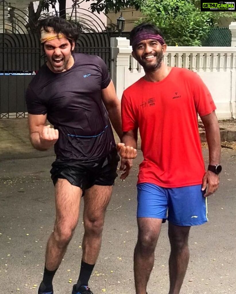 Arya Instagram - Sunday run with @ironman.manjunath 🏃‍♂️🏃‍♂️🏃‍♂️🏃‍♂️ #fitness #running