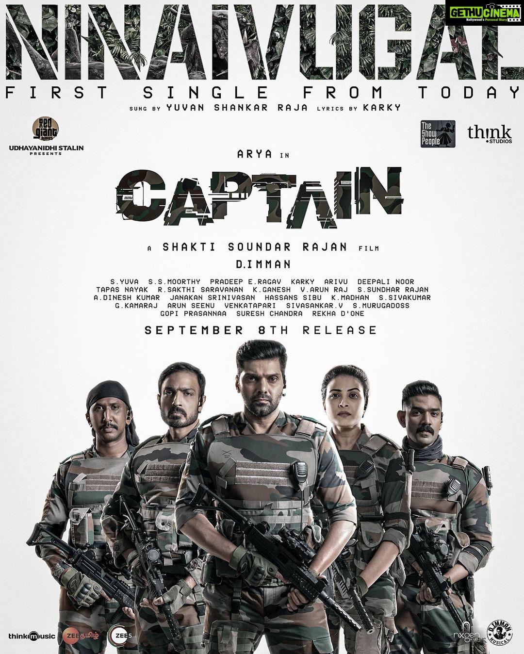 Arya Instagram - ▶️ Link in bio #Ninaivugal from #Captain @itsyuvan @shaktisoundarrajan @aryaoffl @simranrishibagga @tkishore555 @aishu__ @harishuthamanofficial @kavyashettyofficial @bharat_raj_official @gokulnath_off @immancomposer @madhankarky @therukural @itsyuva @ssmoorthybfa @pradeeperagav @nxgen_media @deepalinoor @gopiprasannaa @sundharrajan @sabari_ramiro @donechannel1@popcornoffl22 @thinkmusicofficial @thinkstudiosind #TheShowPeople @RedGiantMovies_ @Udhaystalin @zeetamizh @zee5tamil