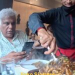 Ashish Vidyarthi Instagram - Scrumptious Chicken Sizzler and Sizzling Brownie Icecream with my dear friend @amala_rai at Yoko Sizzlers in Oshiwara Mumbai.. 😍😋 #foodreel #reelitfeelit #reelkarofeelkaro #reelsinstagram #sizzler #chicken #brownie #tastyfood #foodvideo #foodvlogger #friend #reelsinstagram #mumbai #chickensizzler #brownie #icecream Mumbai, Maharashtra