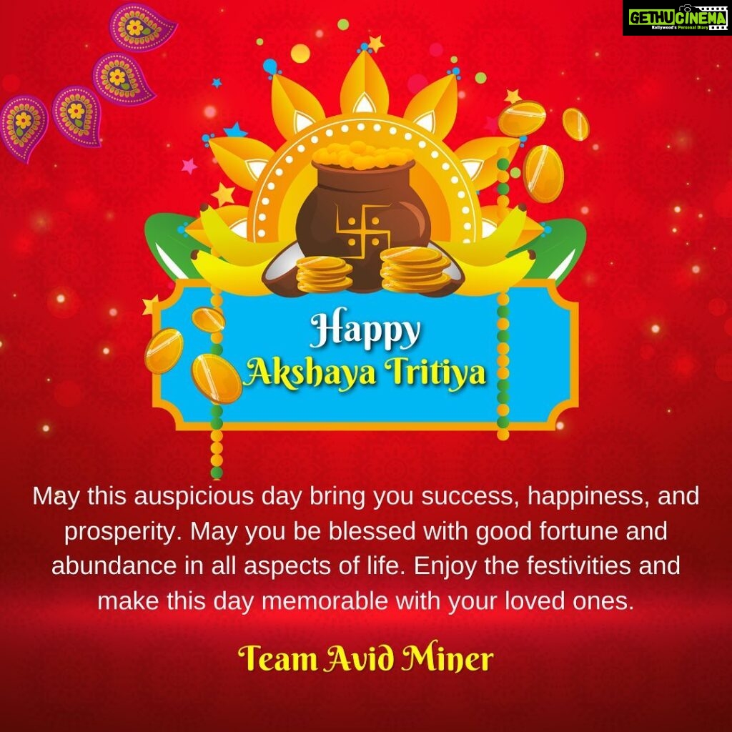 Ashish Vidyarthi Instagram - May this auspicious day bring you success, happiness, and prosperity. May you be blessed with good fortune and abundance in all aspects of life. Here's the Avid Miner Family wishing you all a very happy Akshaya Tritiya. Enjoy the festivities and make this day memorable with your loved ones. #akshayatritiya #festival #blessed